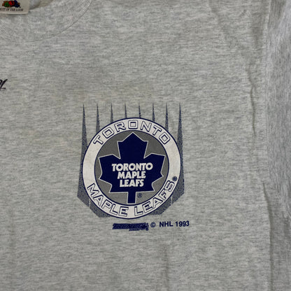 1993 Toronto Maple Leafs Trench Signed T-shirt Sz XL (A1590)