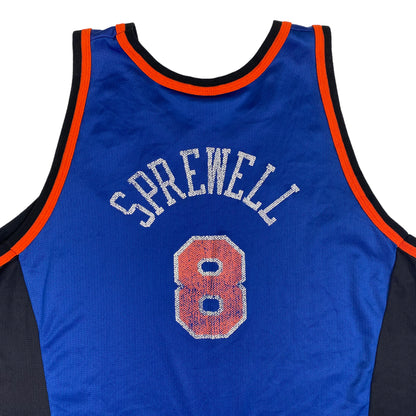 90’s Latrell Spreewell New York Knicks Champion Jersey Sz XL (A1759)