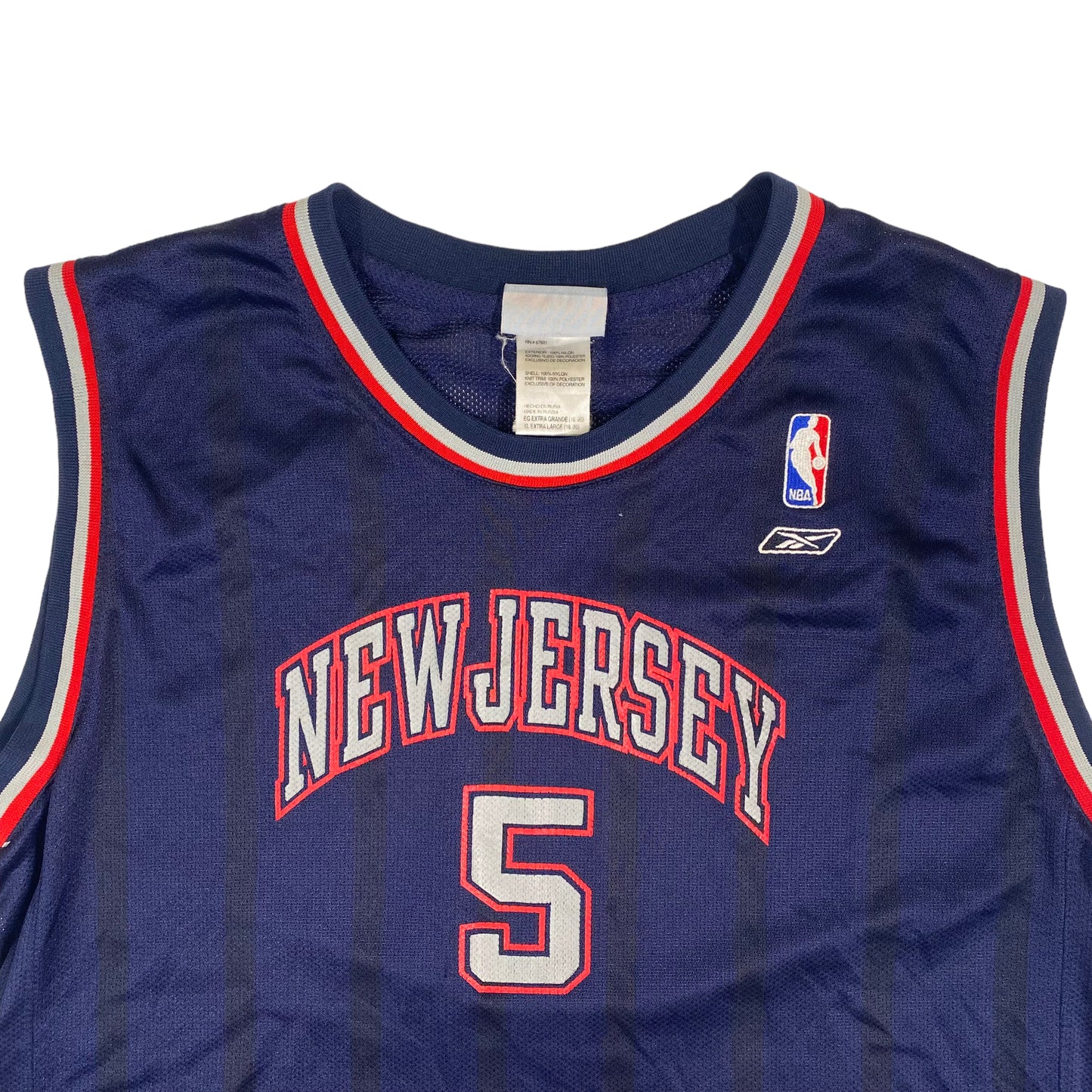 2000’s Jason Kidd New Jersey Nets Reebok Jersey Sz YXL (A1760)