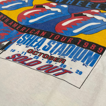 1989 Rolling Stones Steel Wheels Tour T-shirt Sz L (A1661)