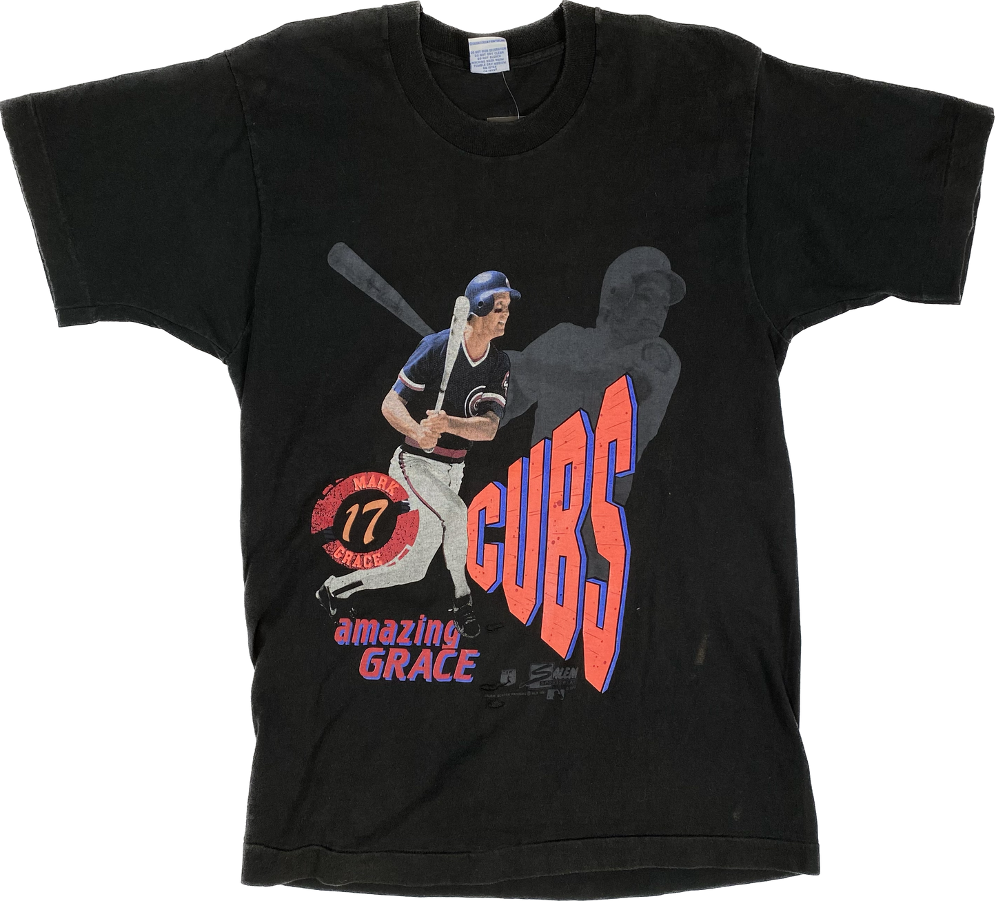 1990 Chicago Cubs Mark Grace T-shirt Sz L