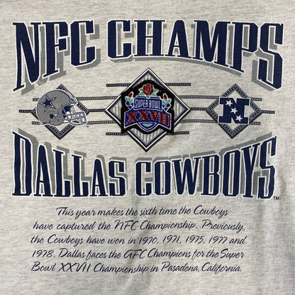 90’s Dallas Cowboys NFC Champions T-shirt Sz XL (L951)