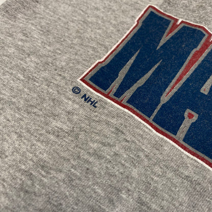90’s Mark Messier Vancouver Canucks Starter T-shirt Sz M (A365)