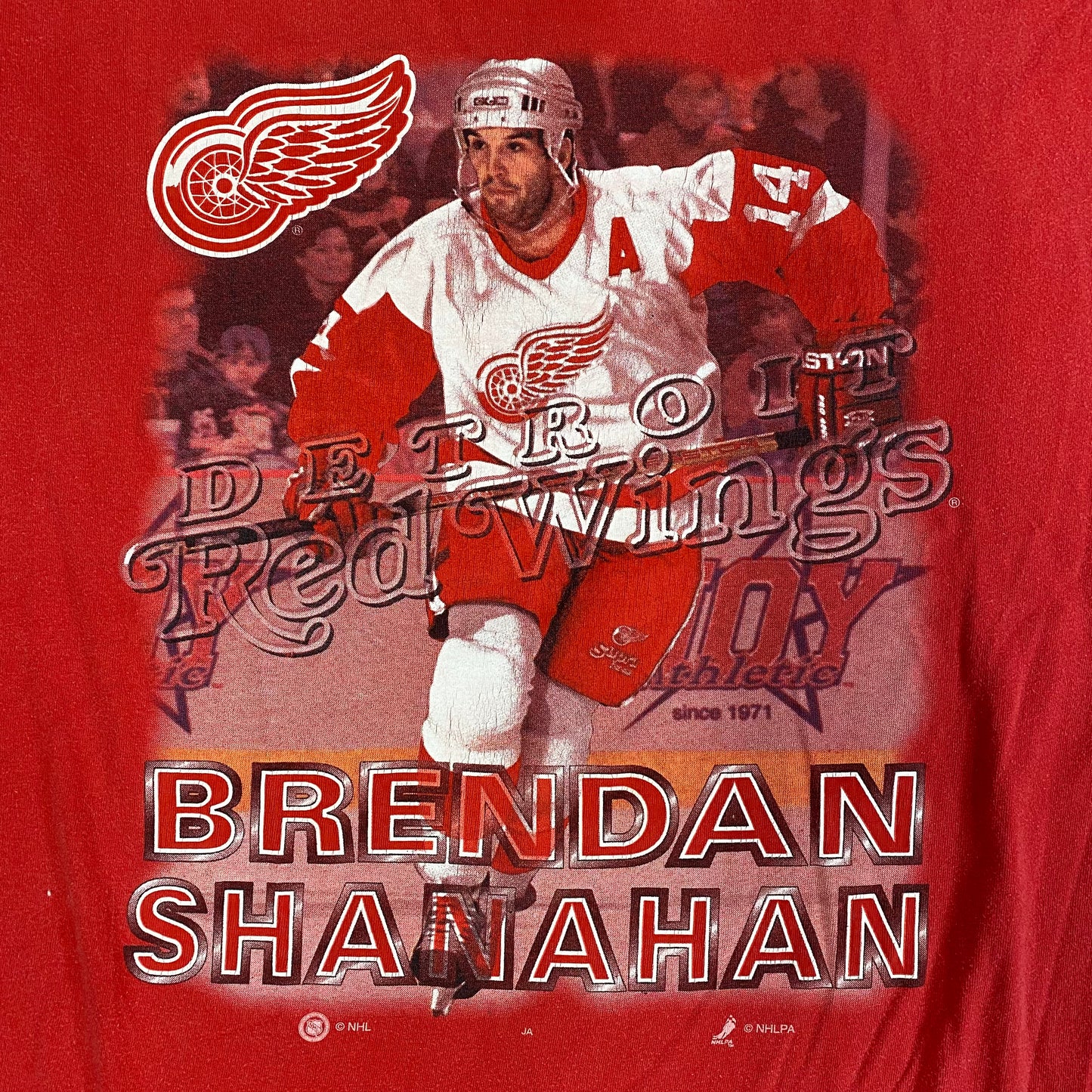 90’s Brendan Shanahan Detroit Redwings T-shirt Sz XL (A1946)