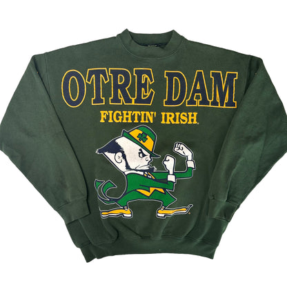 90s Notre Dame Fighting Irish Spellout Crewneck Sz L (A1085)